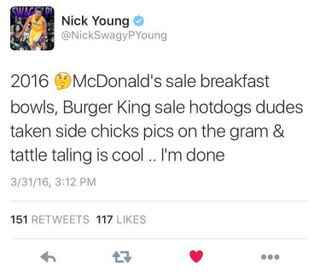 Illustration for article titled Nick Young Is Done With 2016, You Guys